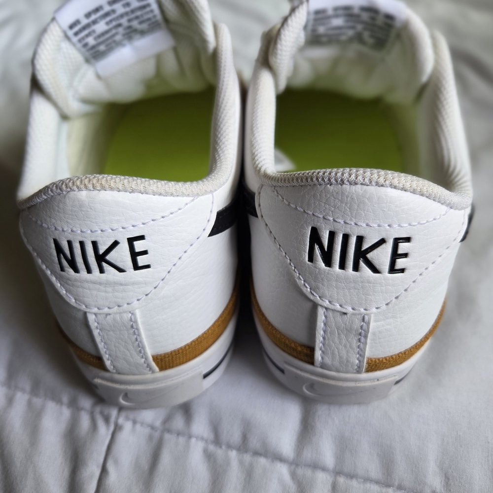 Nike White and Tan Sneakers - Picture 3 of 5